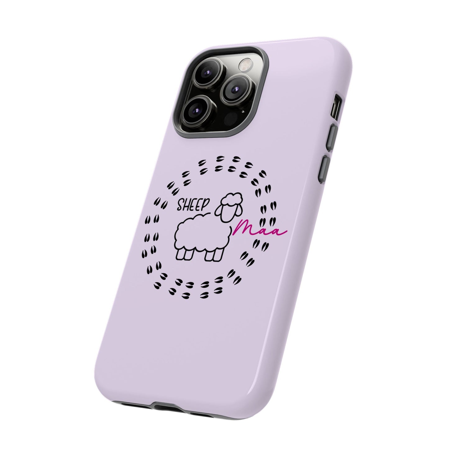 Sheep Maaa Tough Phone Case – Farm Life Protective Case for Female Farmers & Sheep Lovers