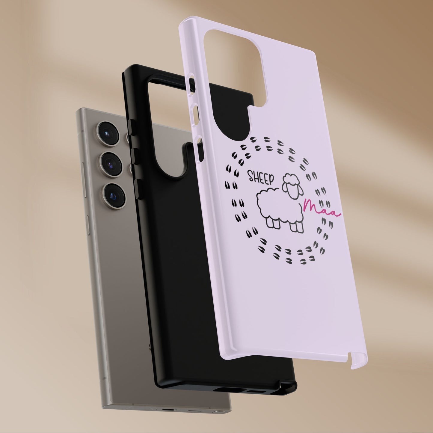 Sheep Maaa Tough Phone Case – Farm Life Protective Case for Female Farmers & Sheep Lovers