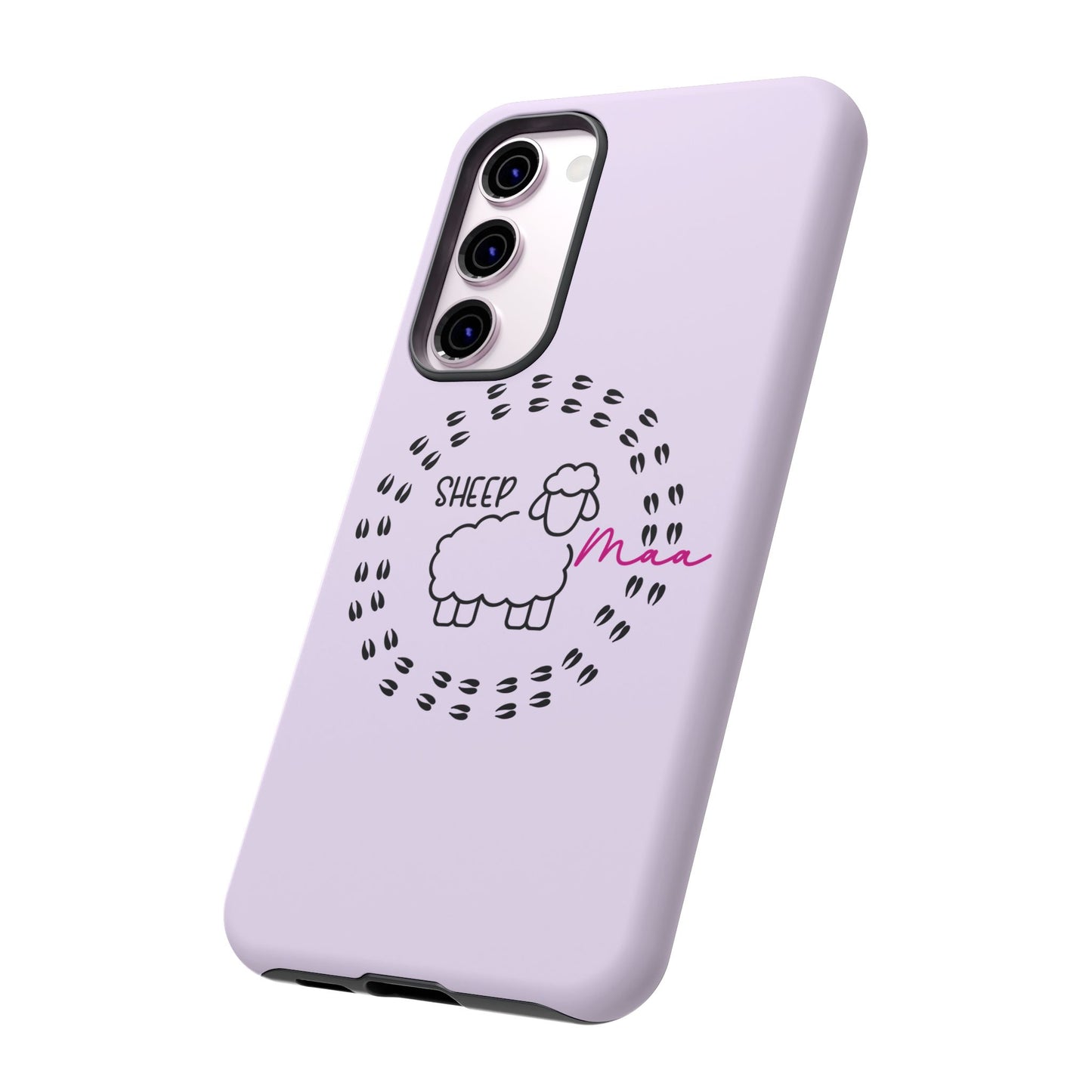 Sheep Maaa Tough Phone Case – Farm Life Protective Case for Female Farmers & Sheep Lovers
