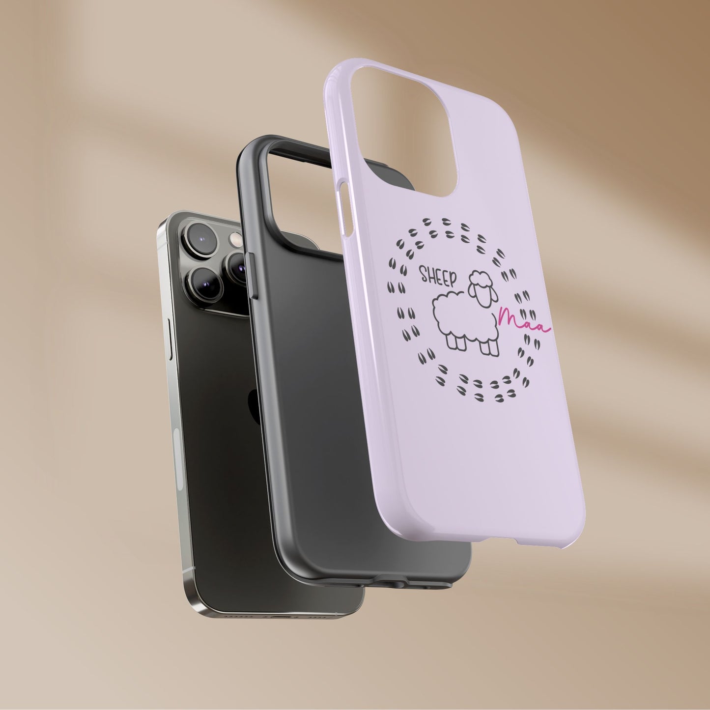 Sheep Maaa Tough Phone Case – Farm Life Protective Case for Female Farmers & Sheep Lovers