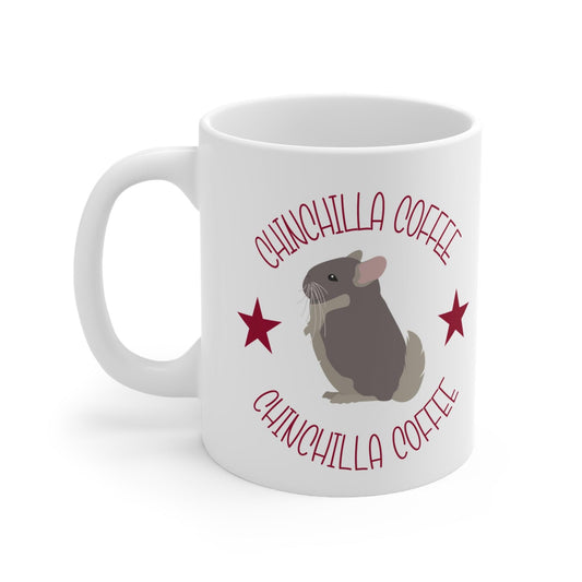 Chinchilla Coffee 'star' Mug - 11oz, 15oz - Chinchilla Mug, Chinchilla Gift