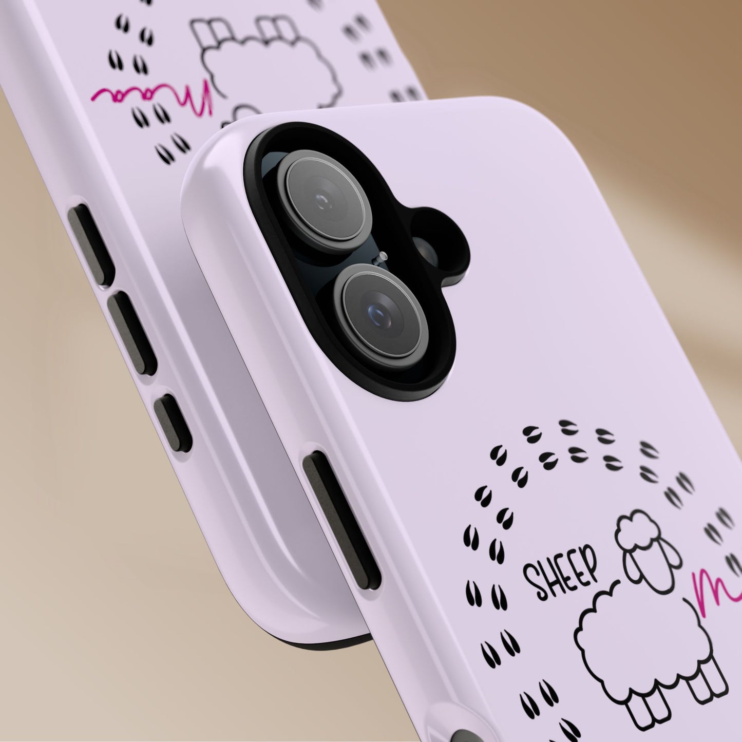 Sheep Maaa Tough Phone Case – Farm Life Protective Case for Female Farmers & Sheep Lovers