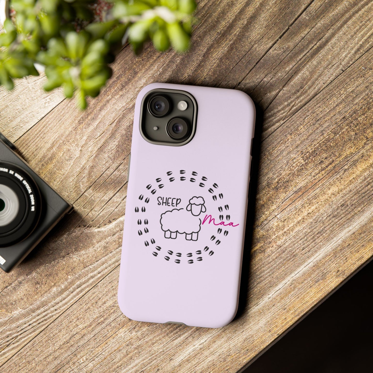 Sheep Maaa Tough Phone Case – Farm Life Protective Case for Female Farmers & Sheep Lovers