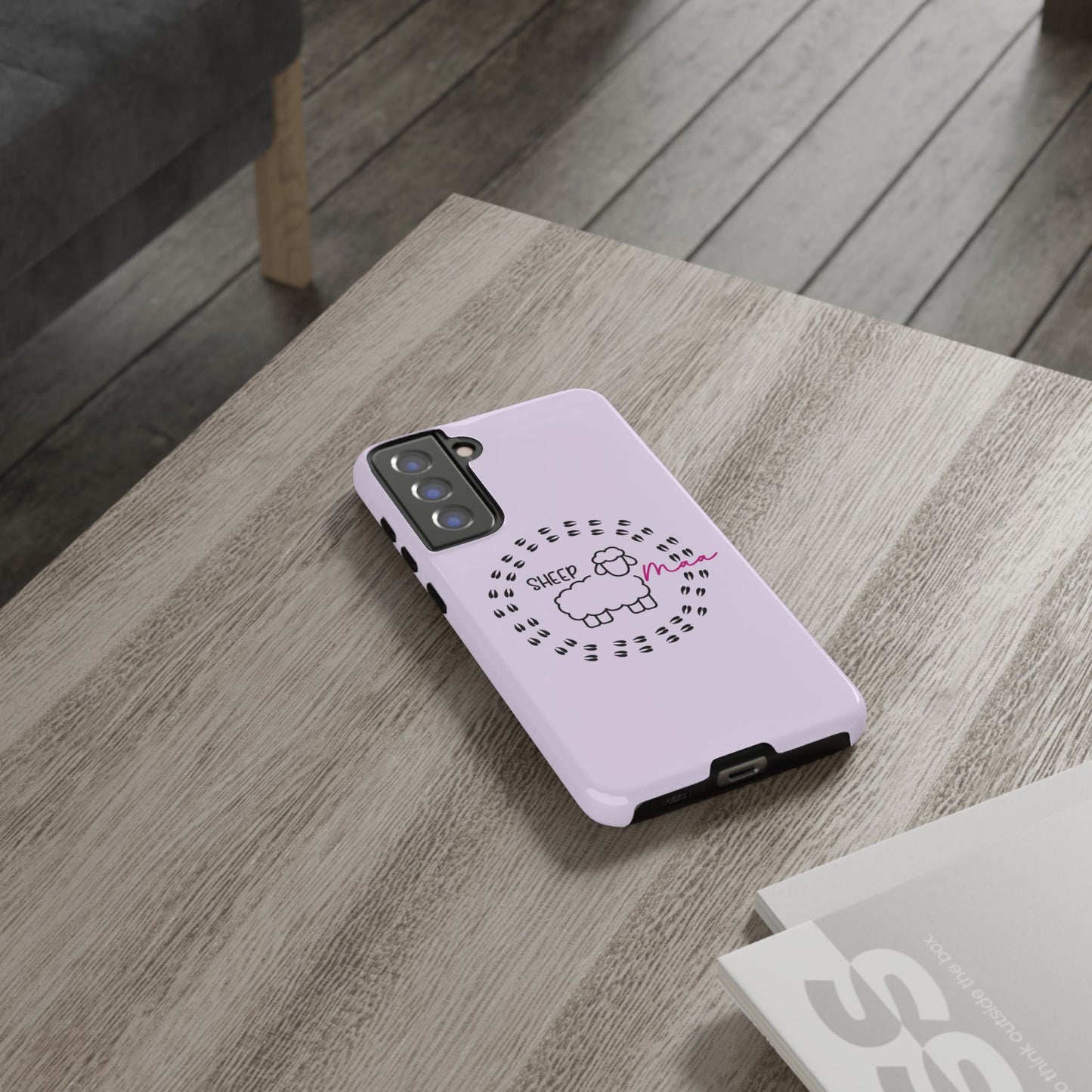 Sheep Maaa Tough Phone Case – Farm Life Protective Case for Female Farmers & Sheep Lovers