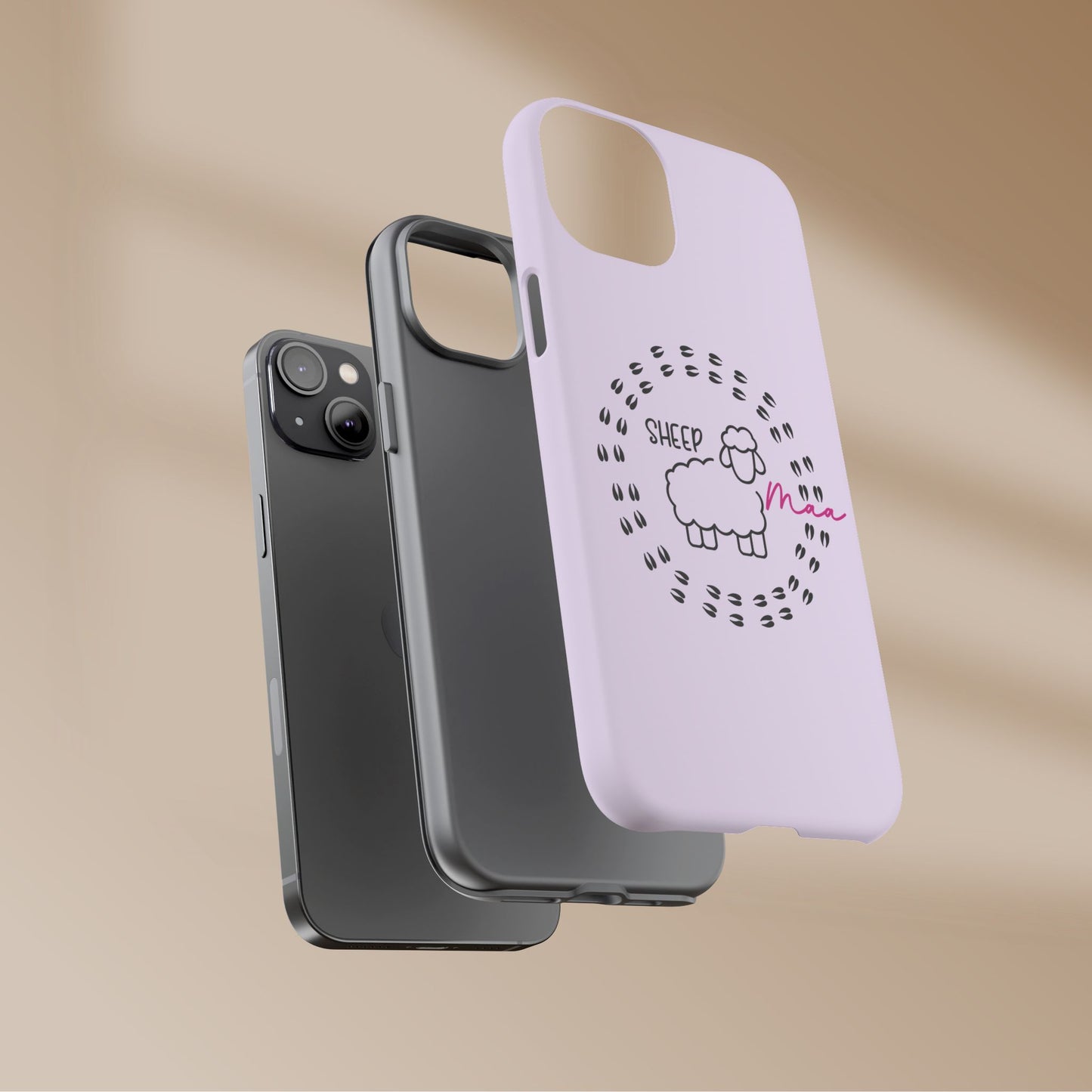 Sheep Maaa Tough Phone Case – Farm Life Protective Case for Female Farmers & Sheep Lovers