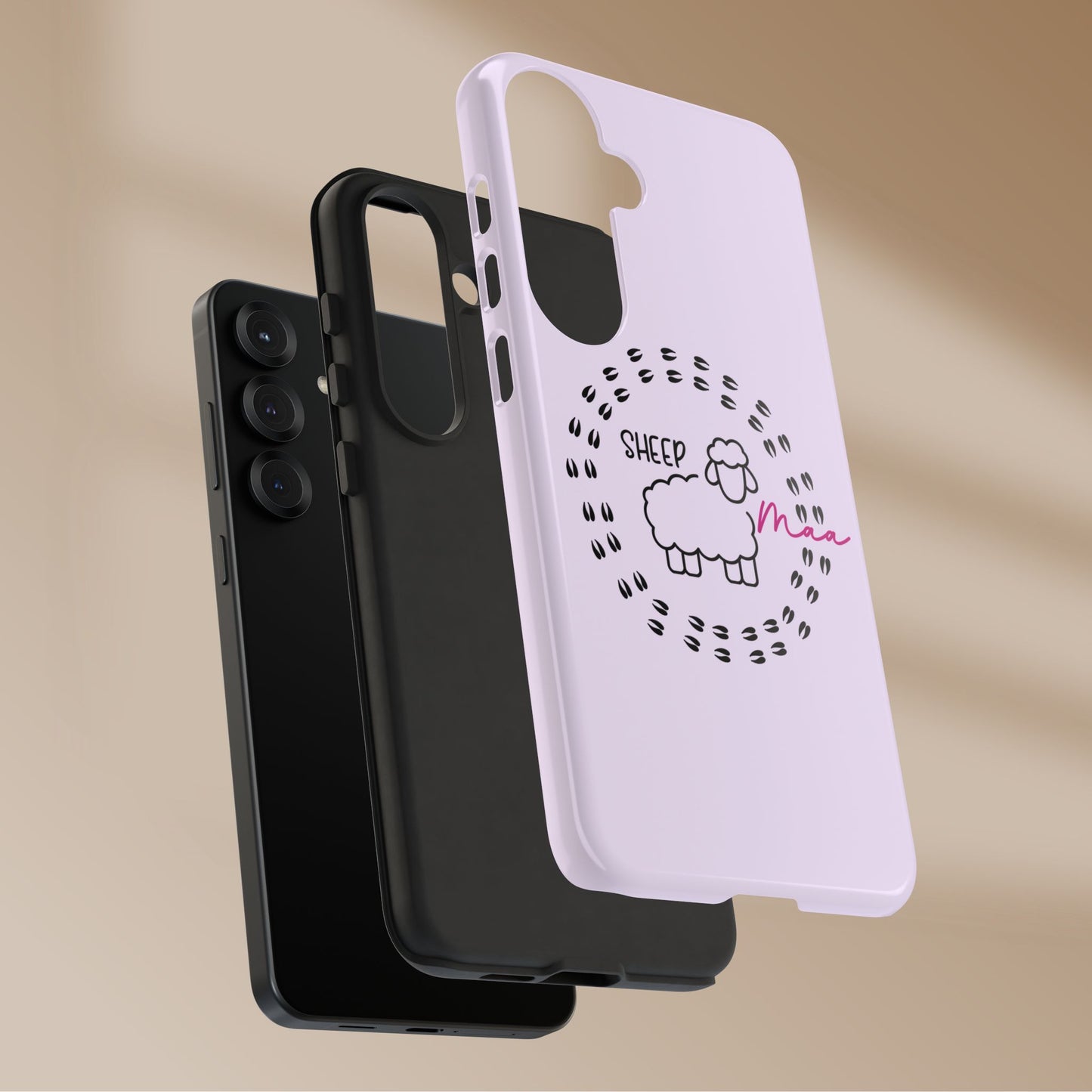 Sheep Maaa Tough Phone Case – Farm Life Protective Case for Female Farmers & Sheep Lovers
