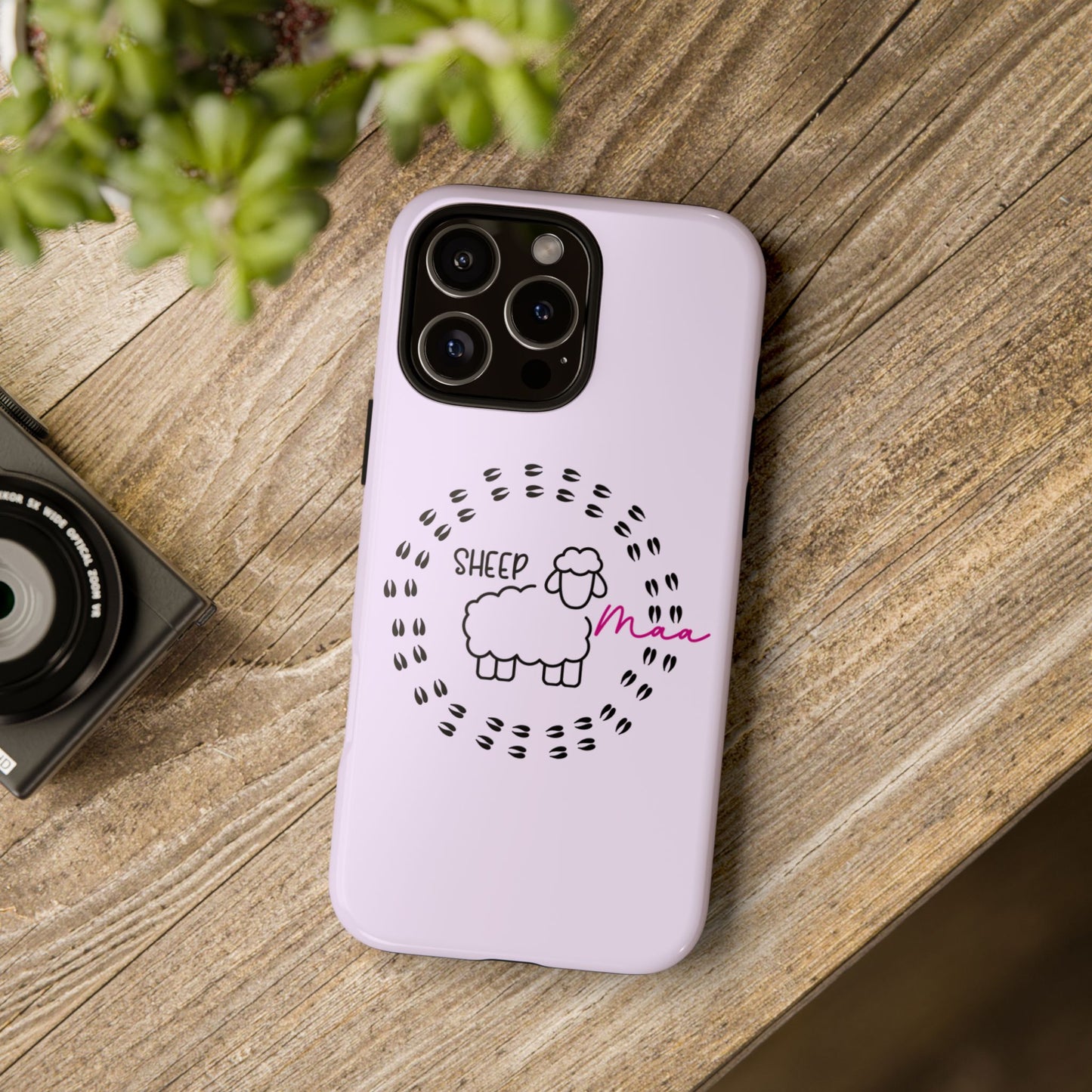 Sheep Maaa Tough Phone Case – Farm Life Protective Case for Female Farmers & Sheep Lovers