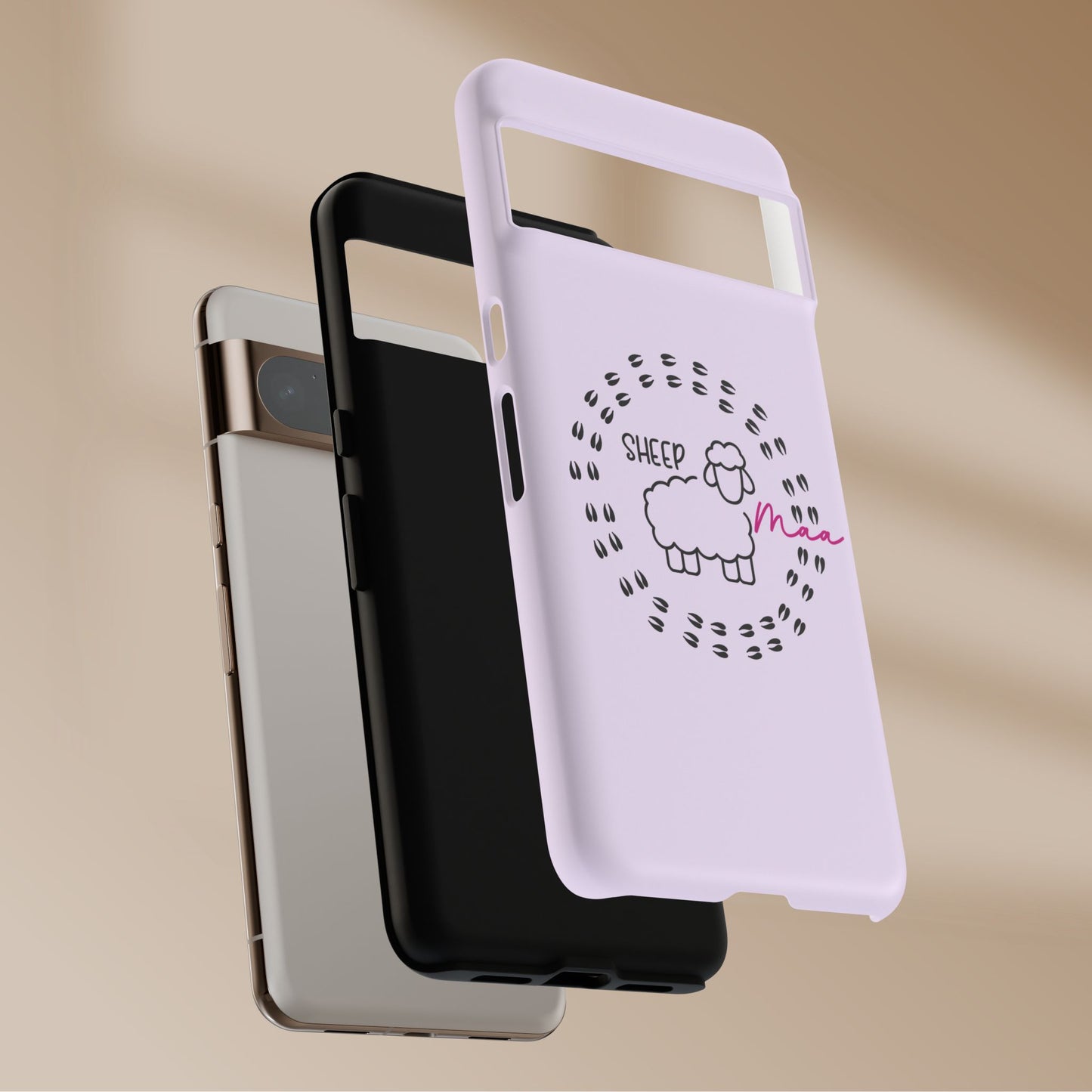 Sheep Maaa Tough Phone Case – Farm Life Protective Case for Female Farmers & Sheep Lovers