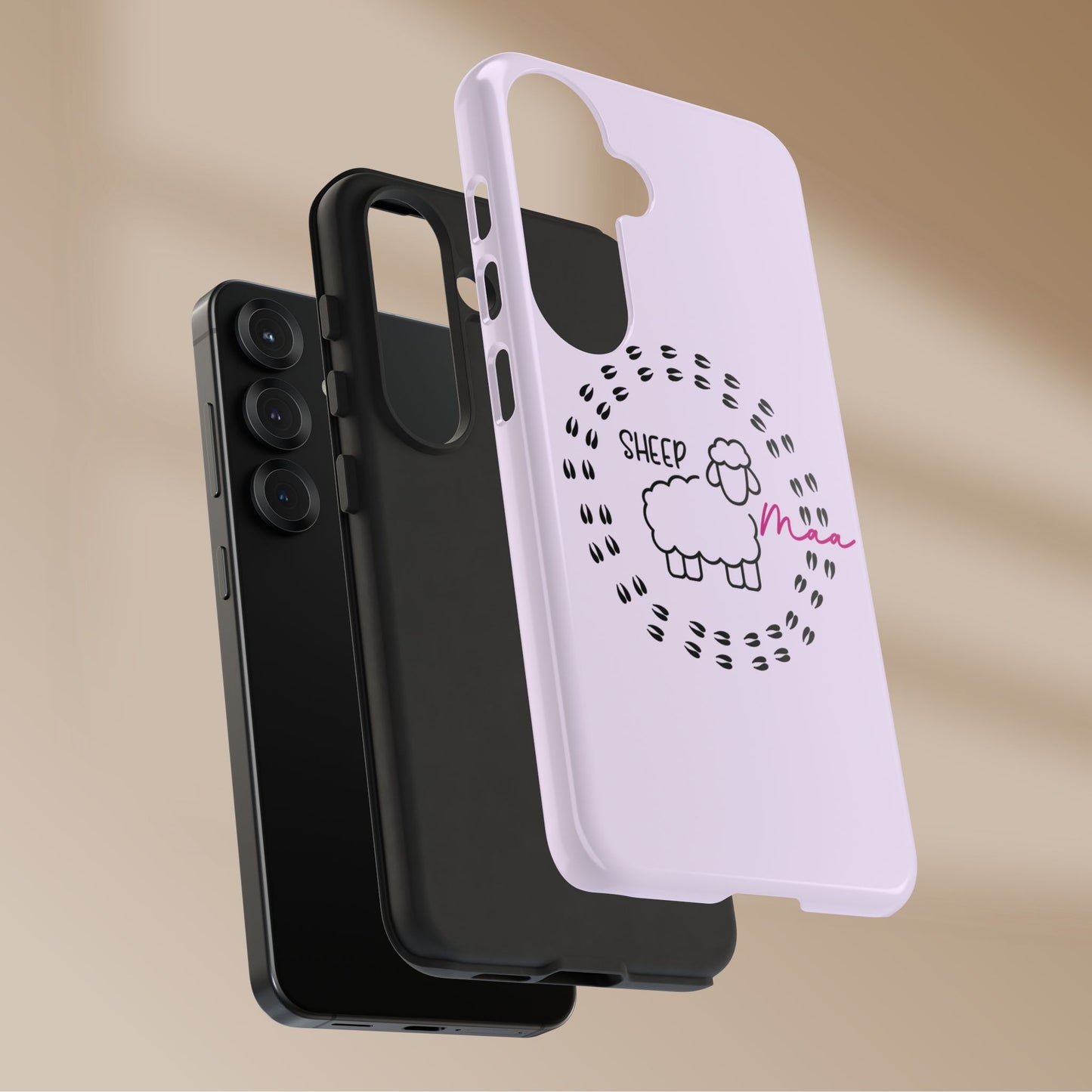 Sheep Maaa Tough Phone Case – Farm Life Protective Case for Female Farmers & Sheep Lovers