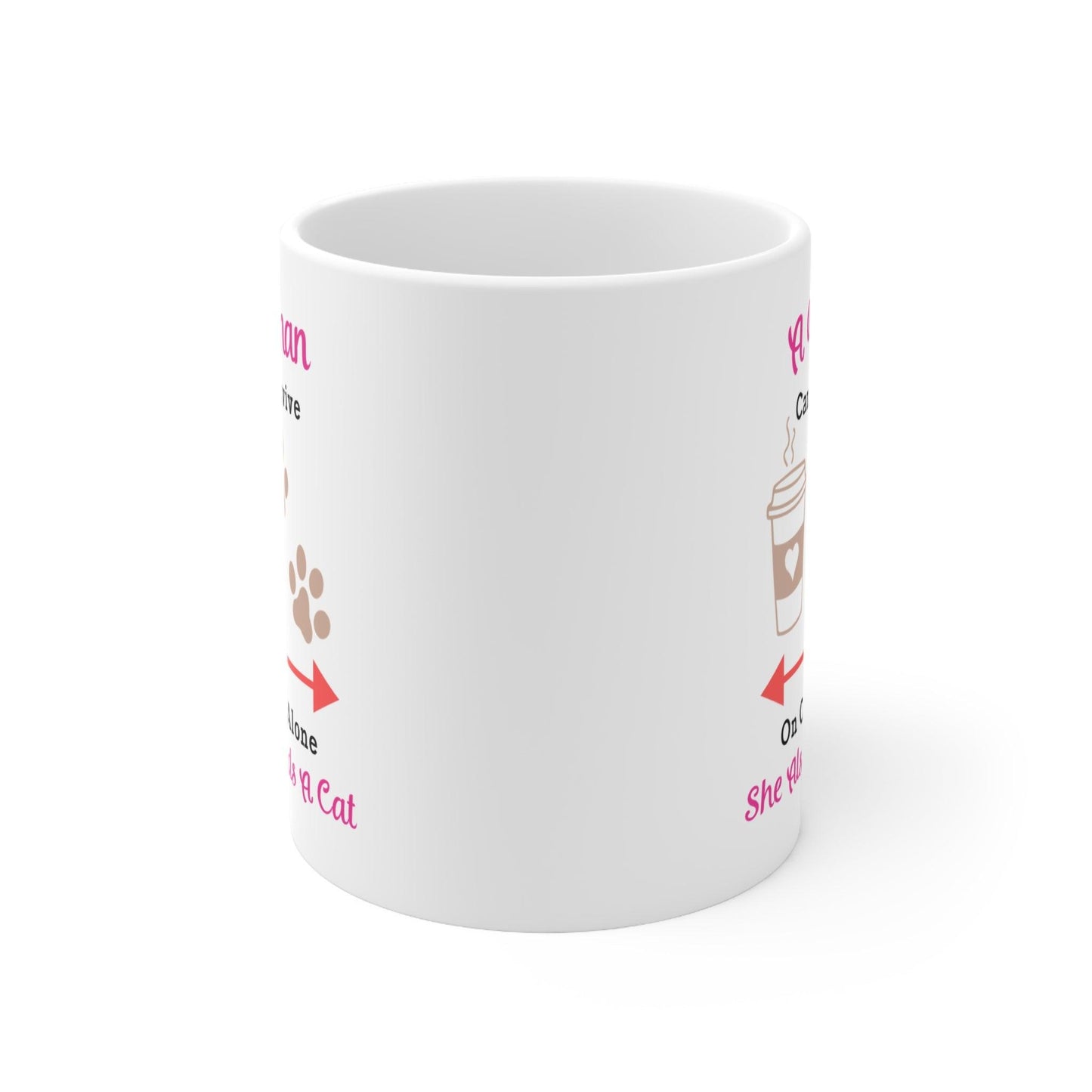 Cat & Coffee Mug - 11oz, 15oz - Cat Mug, Cat Gift, Cat Mom, Cat Mum