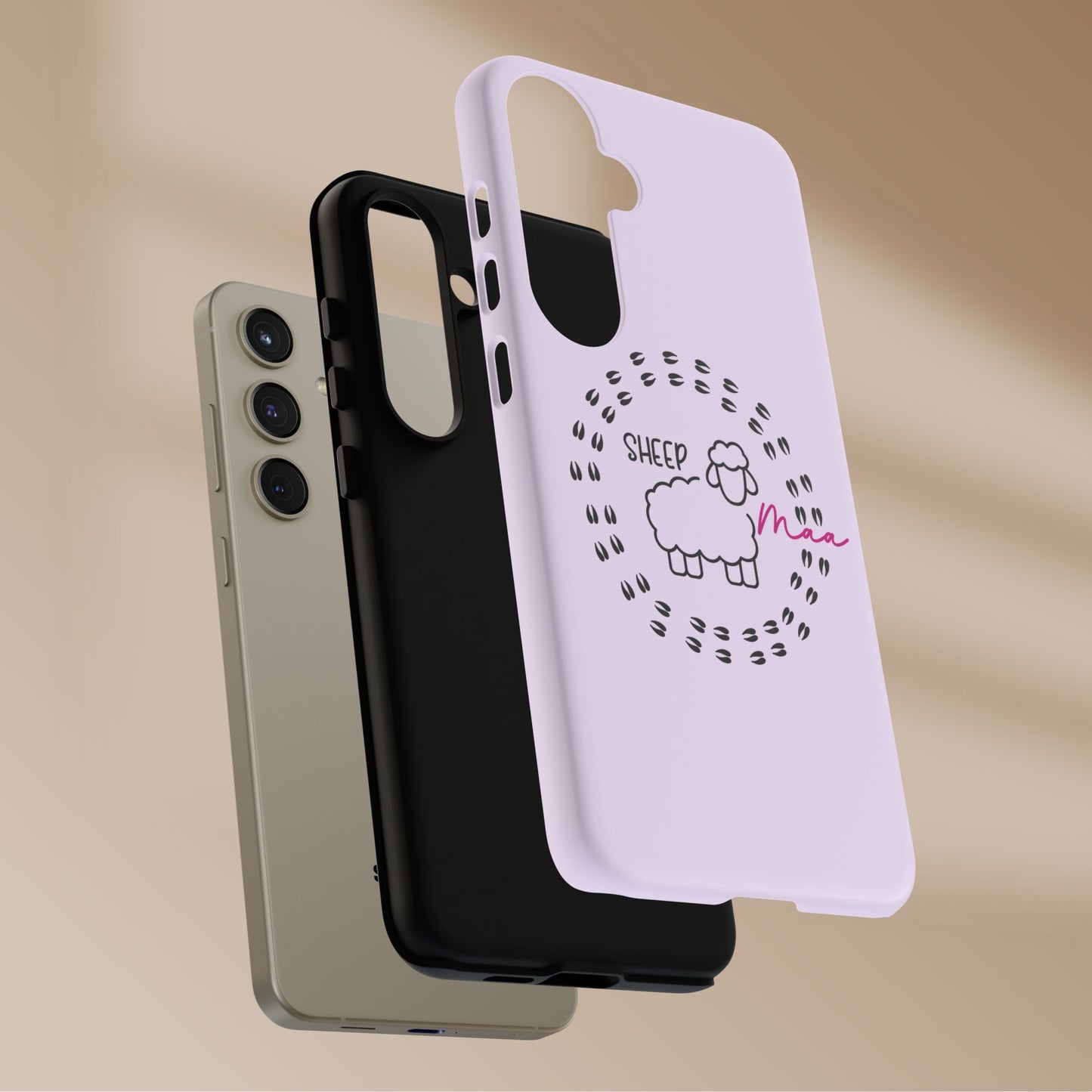 Sheep Maaa Tough Phone Case – Farm Life Protective Case for Female Farmers & Sheep Lovers