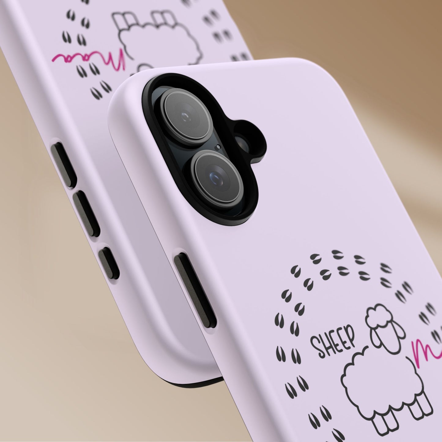 Sheep Maaa Tough Phone Case – Farm Life Protective Case for Female Farmers & Sheep Lovers