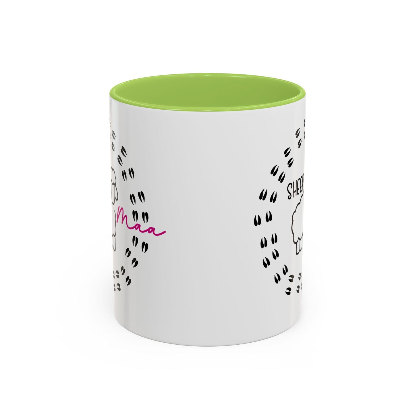 Sheep Maaa Mug – Farm Life, for Women, Shepherdesses & Sheep Lovers, Colour Rim