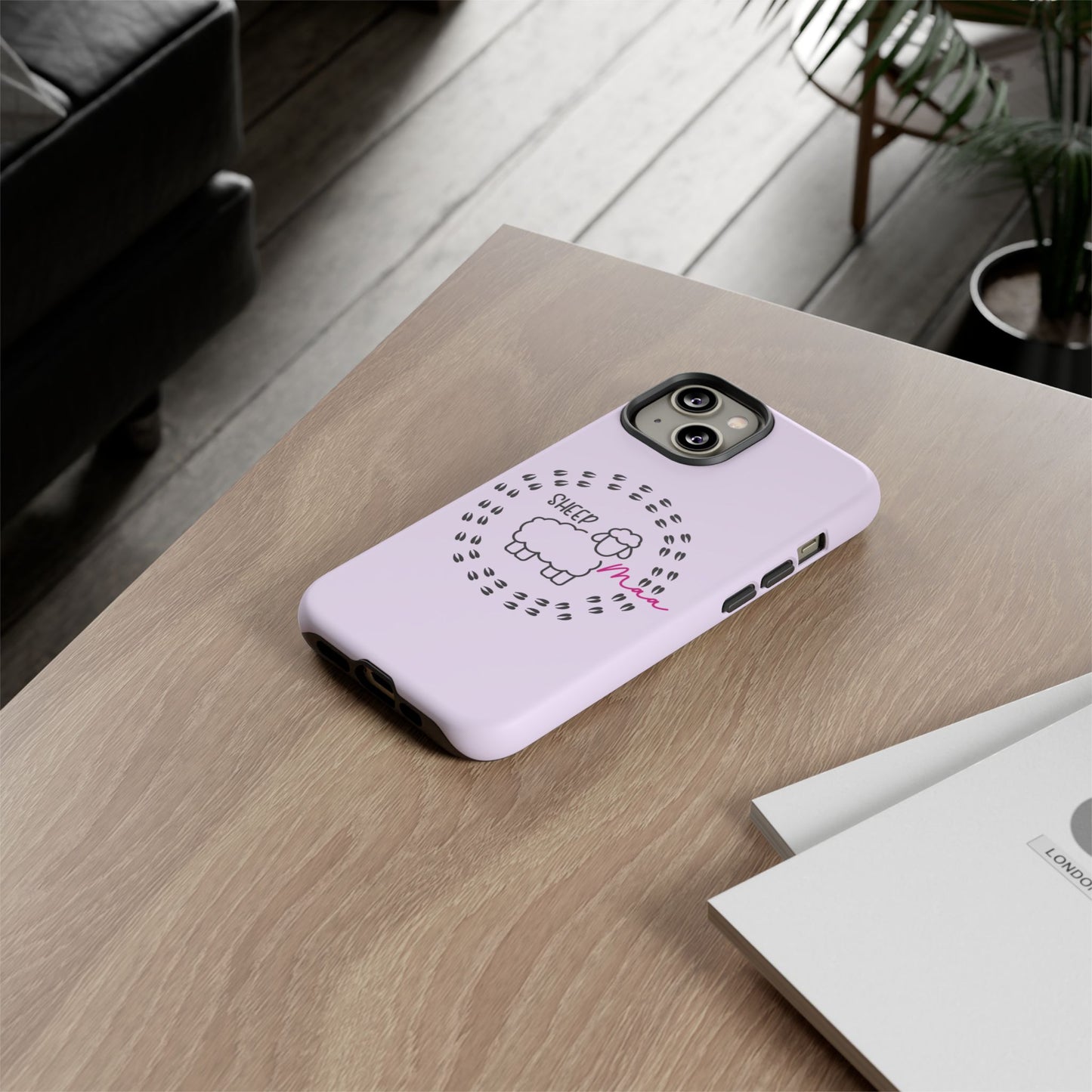 Sheep Maaa Tough Phone Case – Farm Life Protective Case for Female Farmers & Sheep Lovers