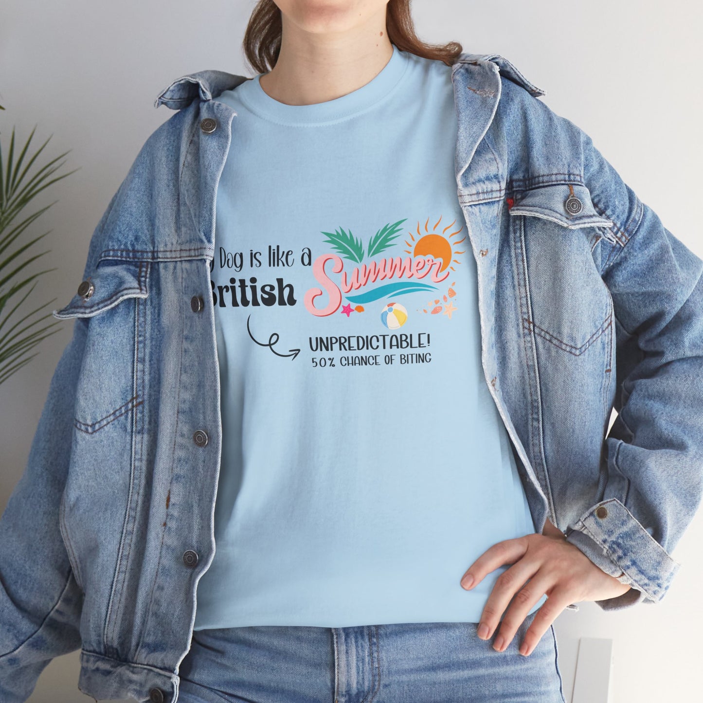 Funny Dog Owner Summer Shirt – 50% Unpredictable Dog T-Shirt