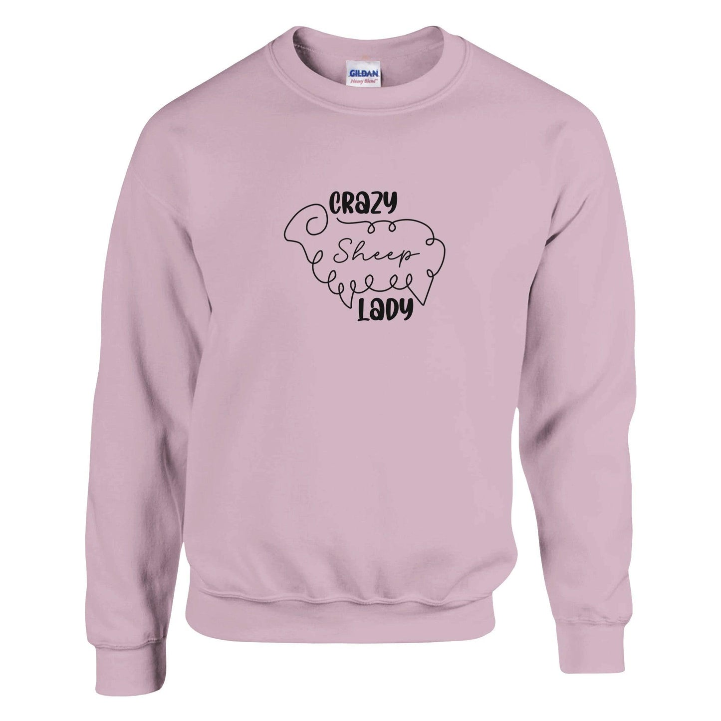 Crazy sheep lady sweatshirt lilac