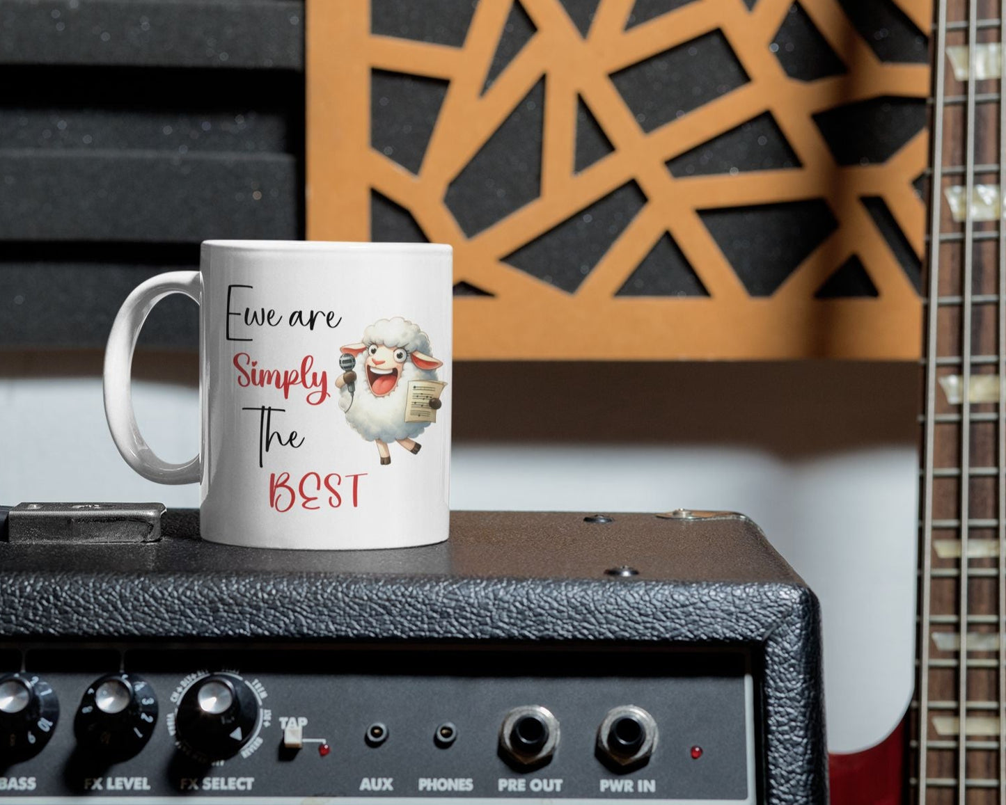 Music animal mug, Ewe Are Simply The Best, Tina Turner gift, Funny music gift