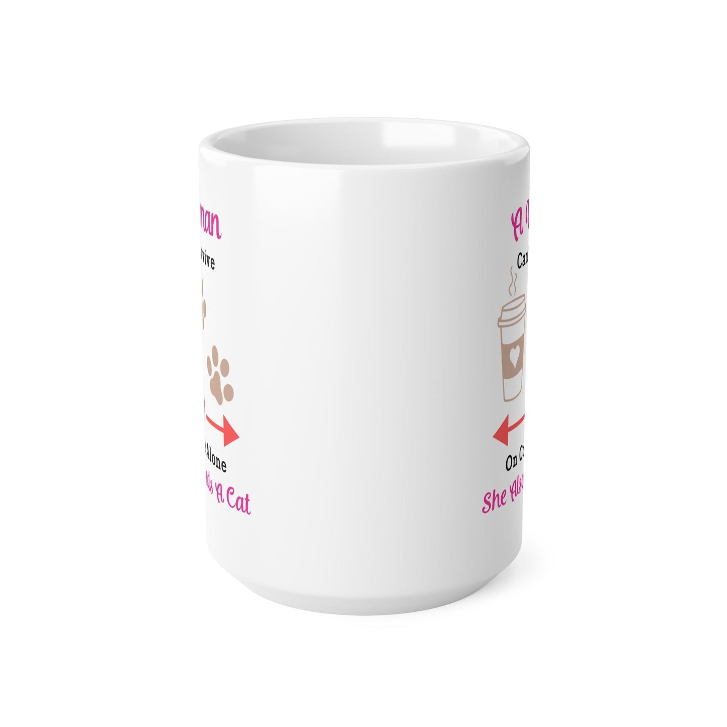 Cat & Coffee Mug - 11oz, 15oz - Cat Mug, Cat Gift, Cat Mom, Cat Mum