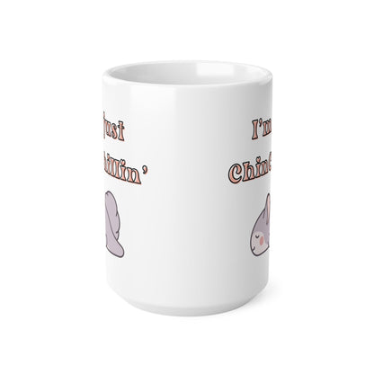 Funny Sleeping Chinchilla Mug - 11oz, 15oz Ceramic Coffee Cup