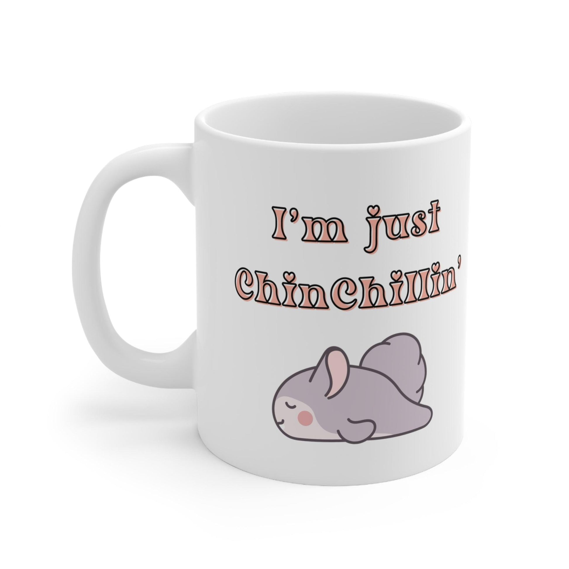 Funny Sleeping Chinchilla Mug - 11oz, 15oz Ceramic Coffee Cup