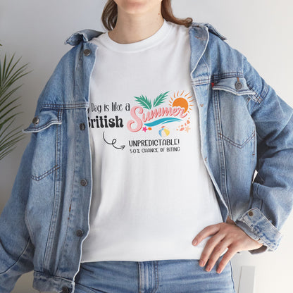 Funny Dog Owner Summer Shirt – 50% Unpredictable Dog T-Shirt