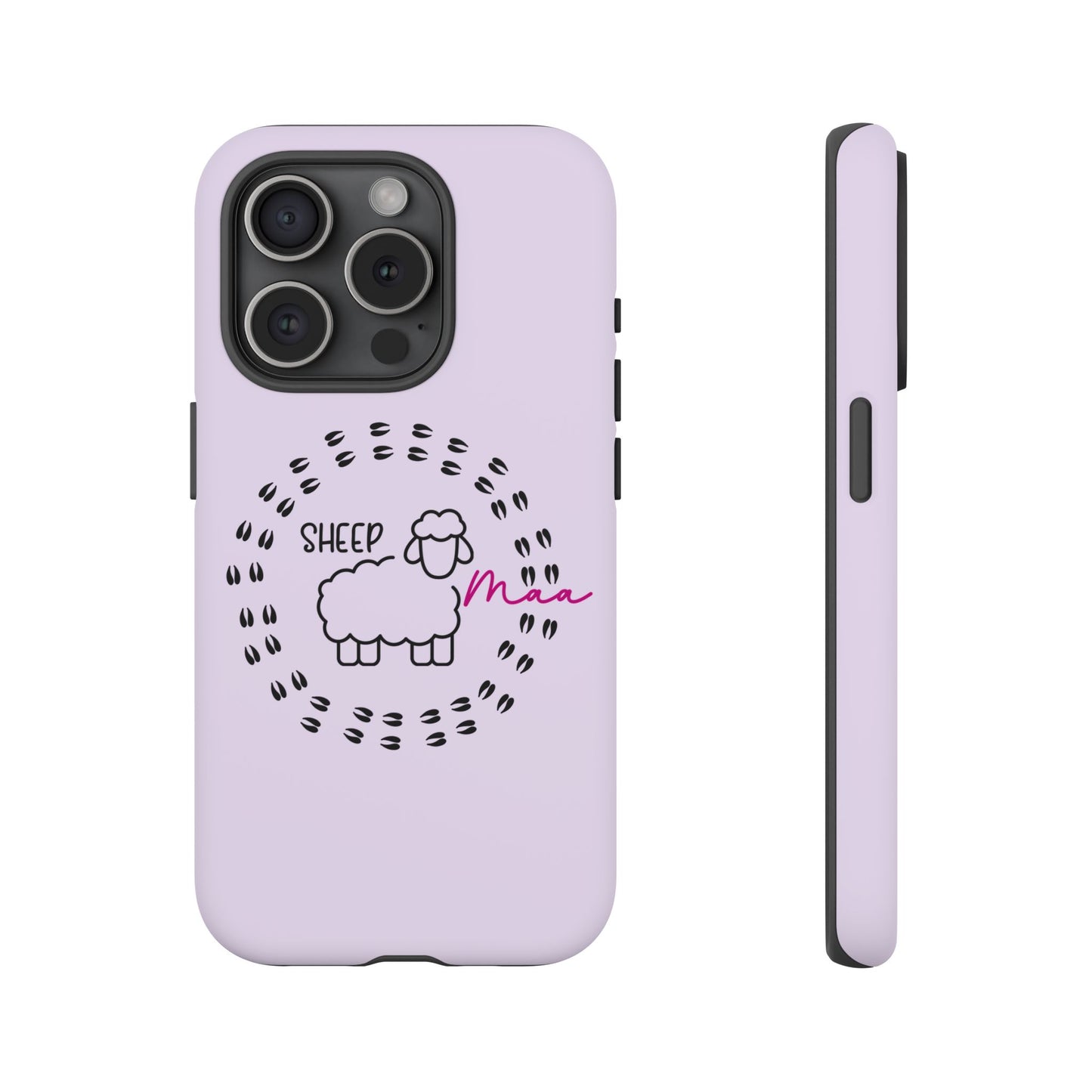 Sheep Maaa Tough Phone Case – Farm Life Protective Case for Female Farmers & Sheep Lovers