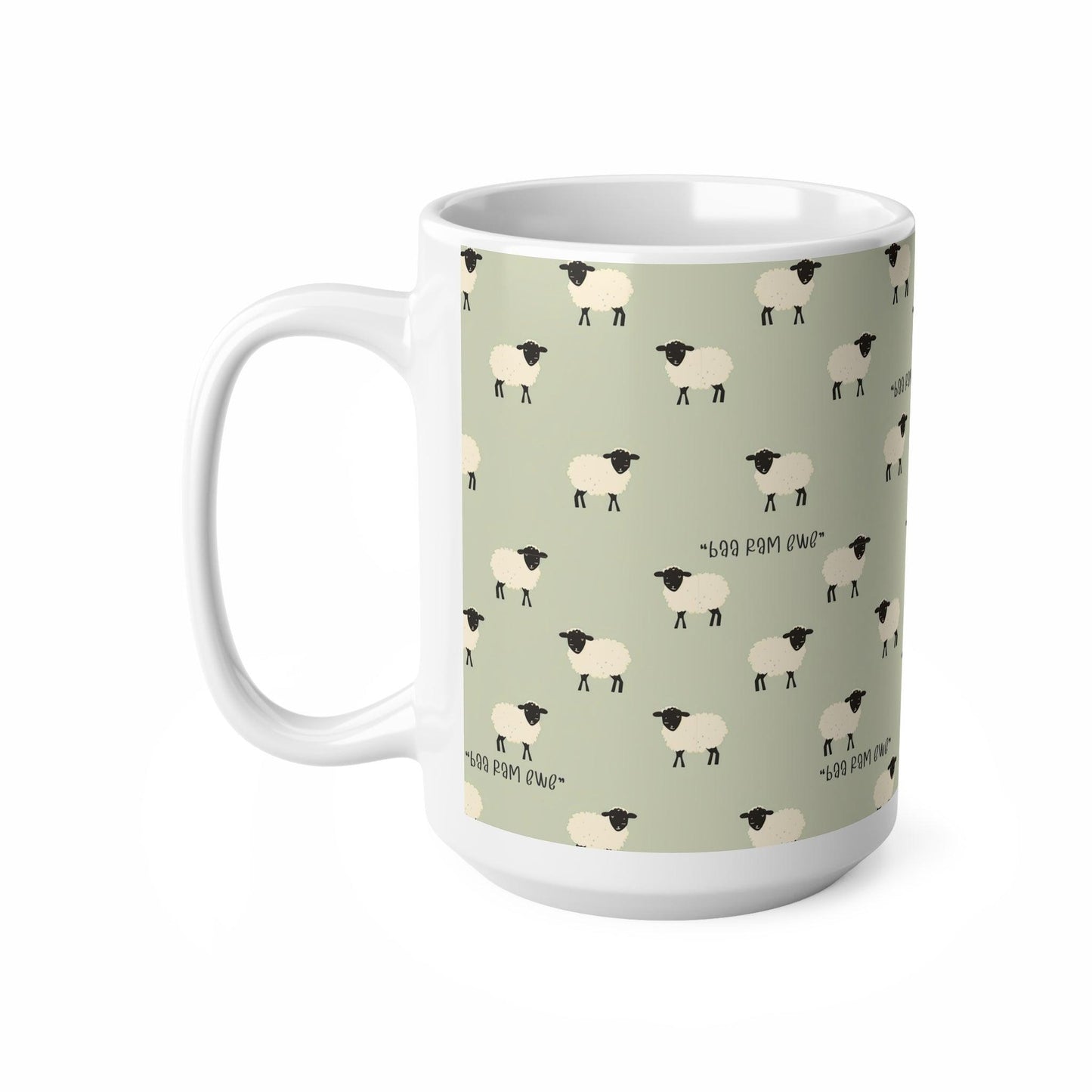 Sheep Mug "Baa Ram Ewe" Babe The Pig - 11oz, 15oz - mug gift, farmer gift, farmer mug, sheep gift