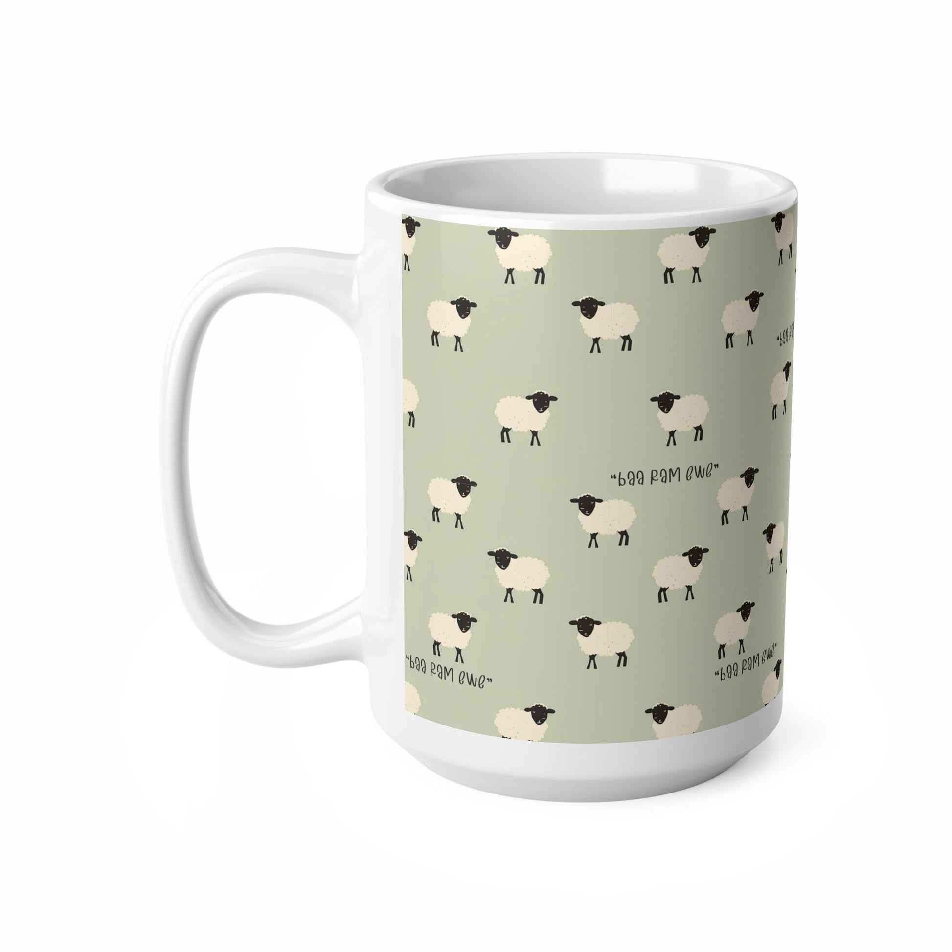 Sheep Mug "Baa Ram Ewe" Babe The Pig - 11oz, 15oz - mug gift, farmer gift, farmer mug, sheep gift