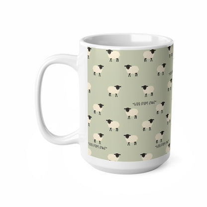 Sheep Mug "Baa Ram Ewe" Babe The Pig - 11oz, 15oz - mug gift, farmer gift, farmer mug, sheep gift