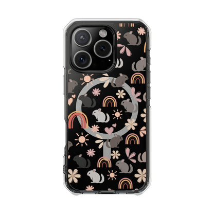 Retro Style Chinchilla MagSafe iPhone Clear Case
