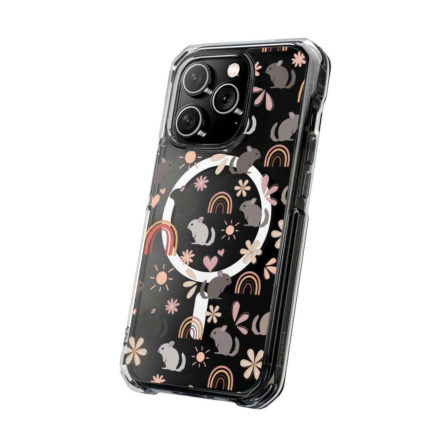 Retro Style Chinchilla MagSafe iPhone Clear Case