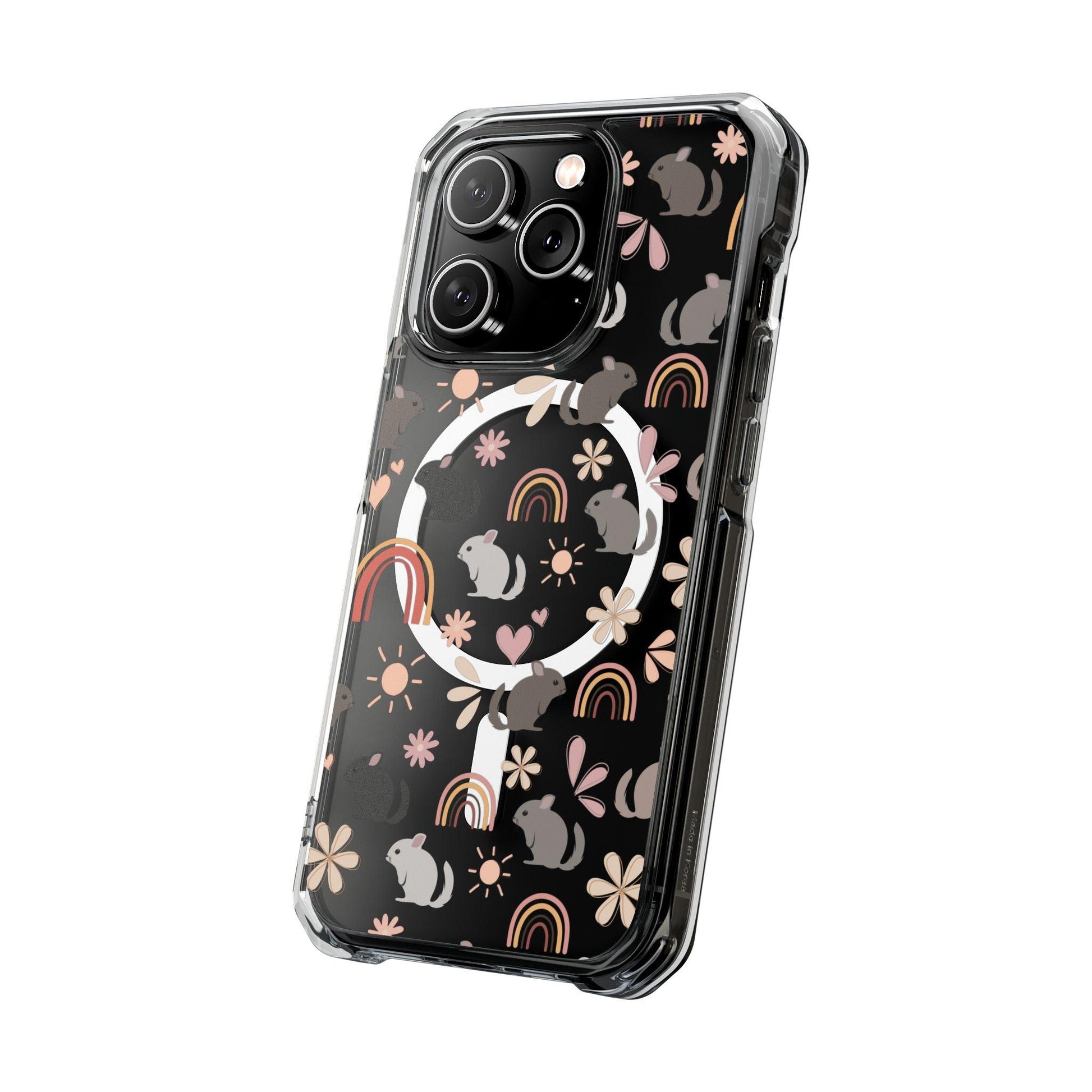 Retro Style Chinchilla MagSafe iPhone Clear Case