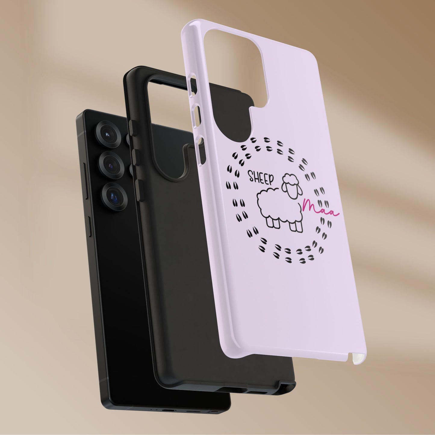 Sheep Maaa Tough Phone Case – Farm Life Protective Case for Female Farmers & Sheep Lovers