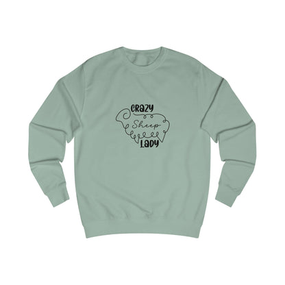 Sheep Sweatshirt - Crazy Sheep Lady Outline Design
