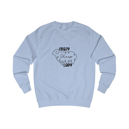 Sheep Sweatshirt - Crazy Sheep Lady Outline Design