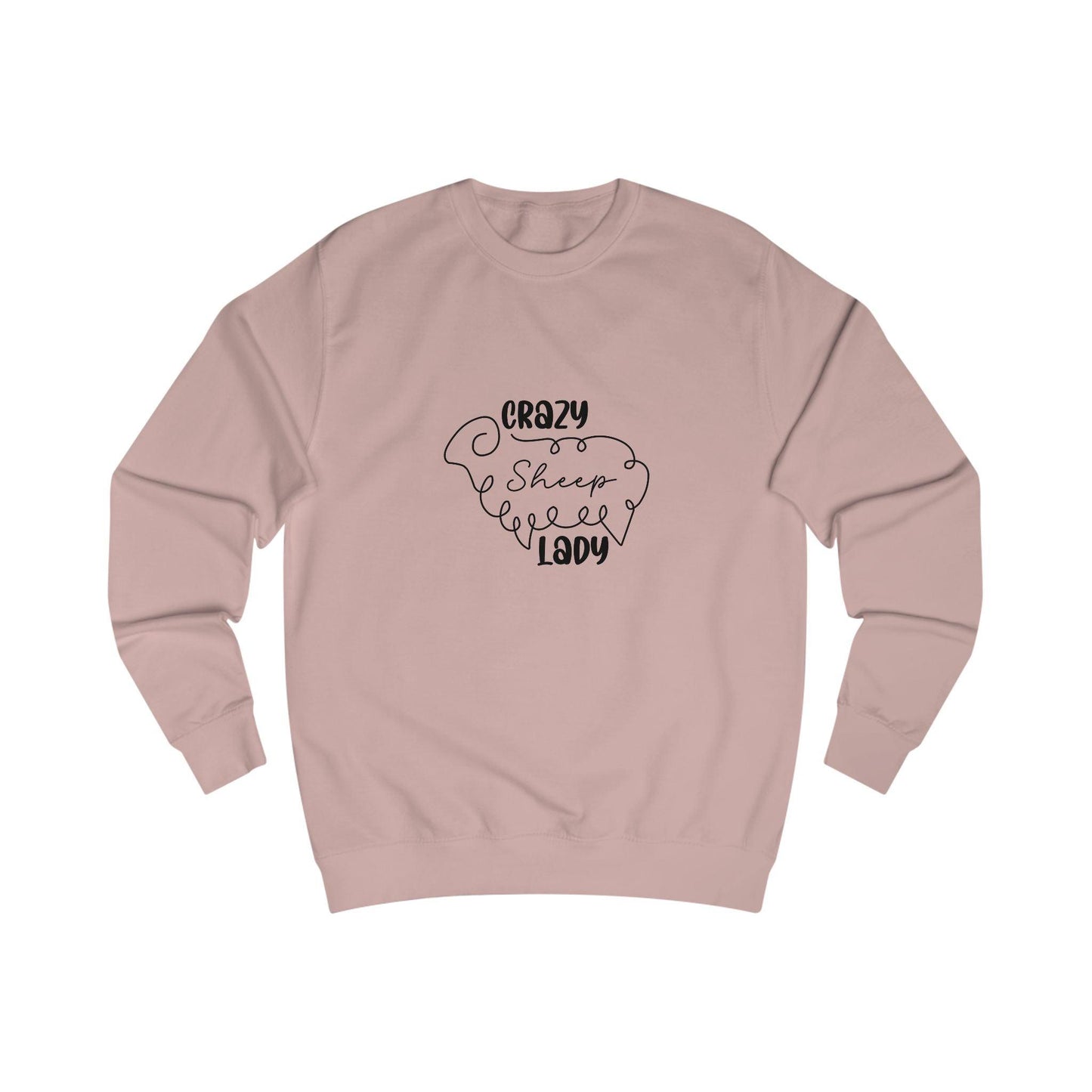 Sheep Sweatshirt - Crazy Sheep Lady Outline Design