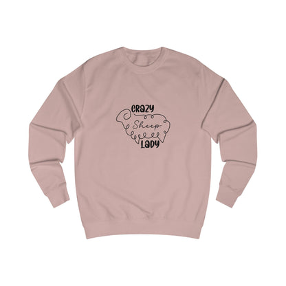 Sheep Sweatshirt - Crazy Sheep Lady Outline Design