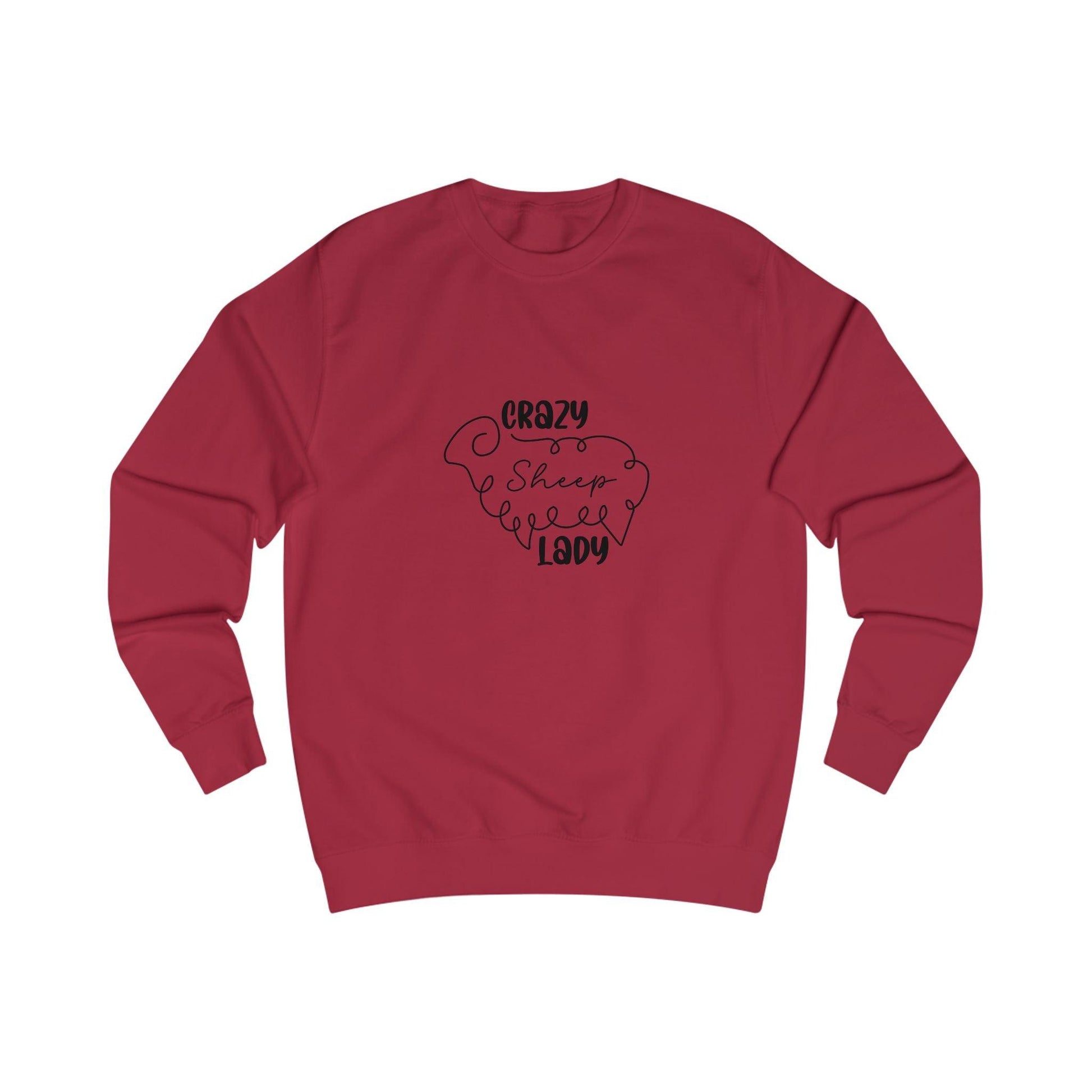 Sheep Sweatshirt - Crazy Sheep Lady Outline Design