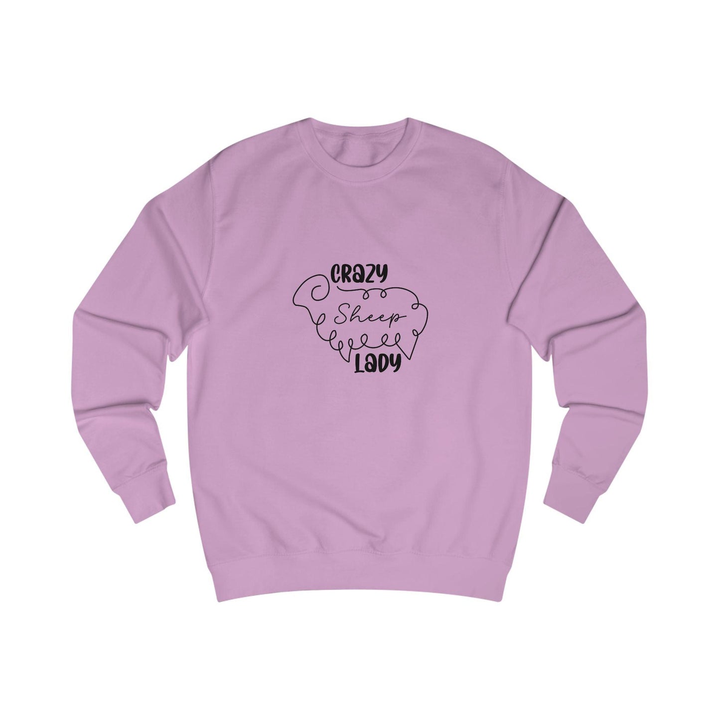 Sheep Sweatshirt - Crazy Sheep Lady Outline Design
