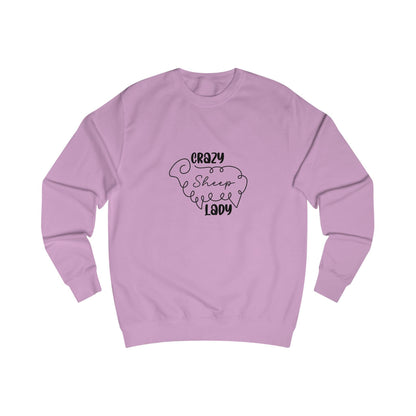 Sheep Sweatshirt - Crazy Sheep Lady Outline Design