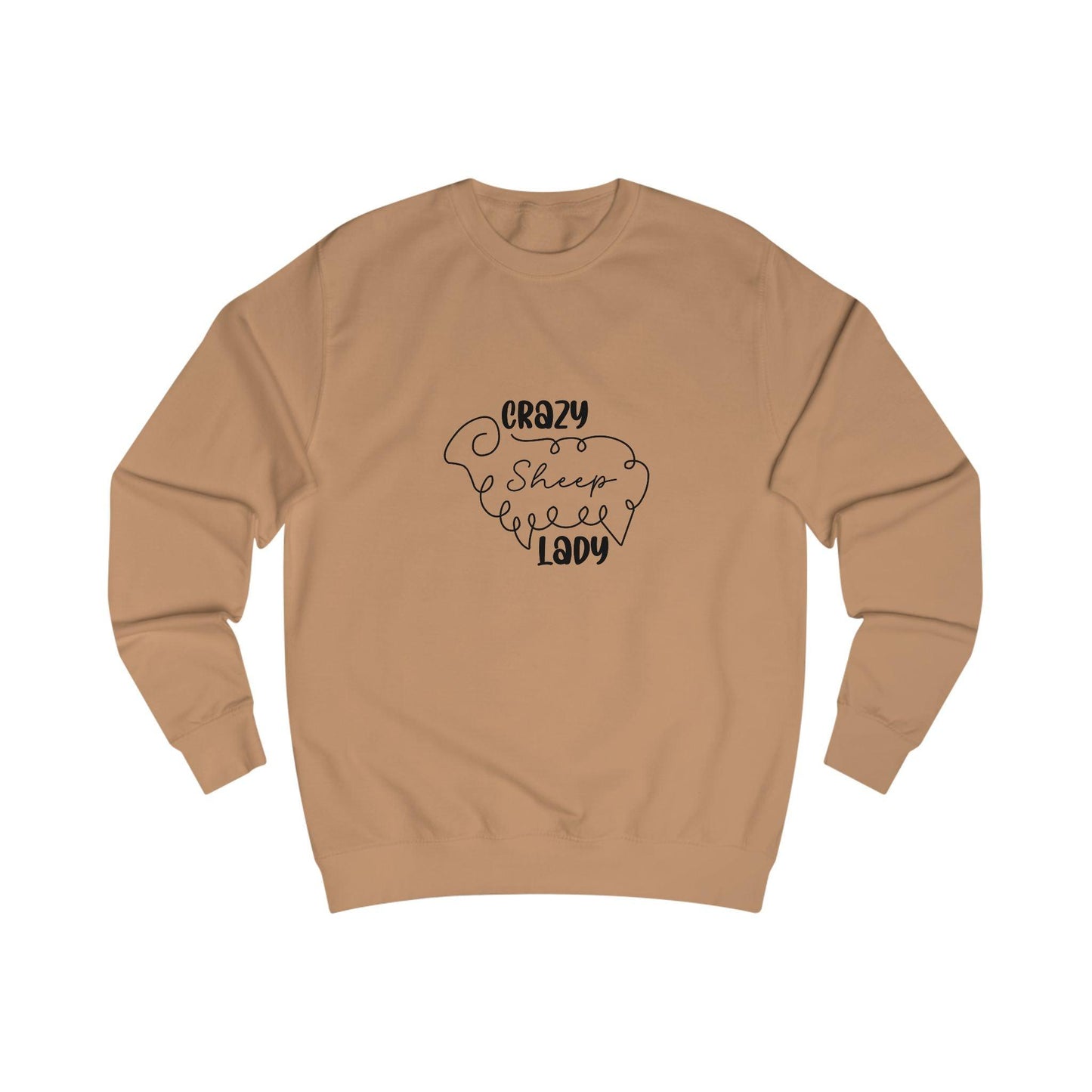 Sheep Sweatshirt - Crazy Sheep Lady Outline Design