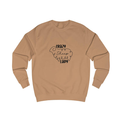 Sheep Sweatshirt - Crazy Sheep Lady Outline Design