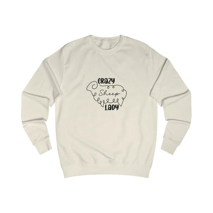 Sheep Sweatshirt - Crazy Sheep Lady Outline Design
