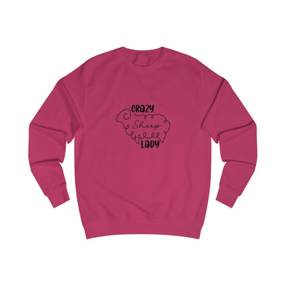 Sheep Sweatshirt - Crazy Sheep Lady Outline Design