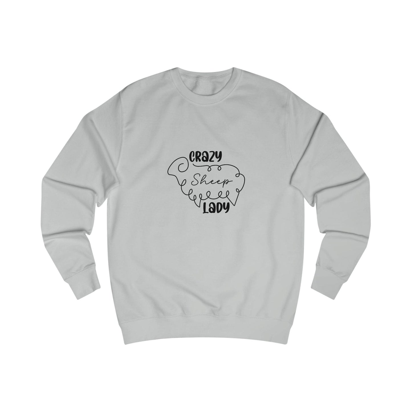 Sheep Sweatshirt - Crazy Sheep Lady Outline Design