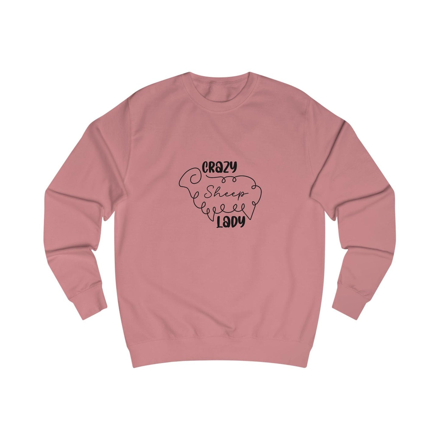 Sheep Sweatshirt - Crazy Sheep Lady Outline Design