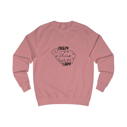 Sheep Sweatshirt - Crazy Sheep Lady Outline Design