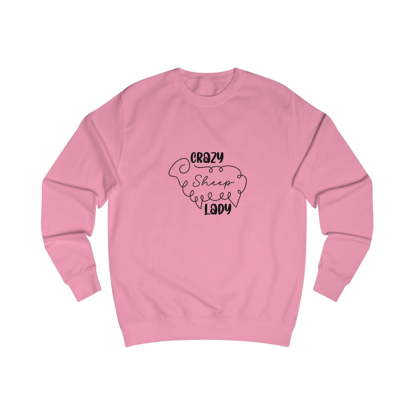 Sheep Sweatshirt - Crazy Sheep Lady Outline Design