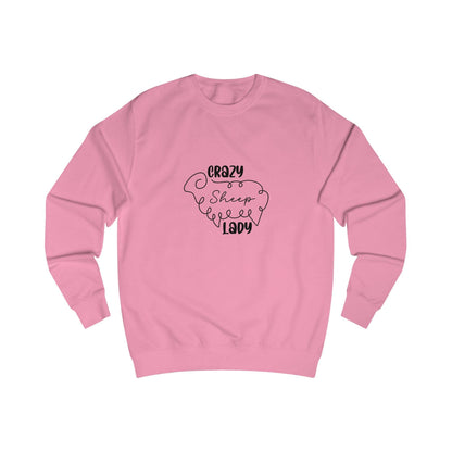 Sheep Sweatshirt - Crazy Sheep Lady Outline Design