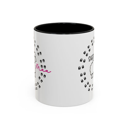 Sheep Maaa Mug – Farm Life, for Women, Shepherdesses & Sheep Lovers, Colour Rim